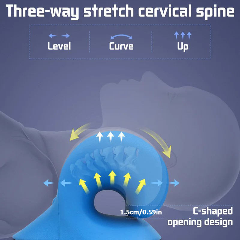 Nek Schouder Brancard Relaxer Cervicale Chiropractie Tractie Apparaat Massage Kussen voor Pijnbestrijding Cervicale Wervelkolom Uitlijning