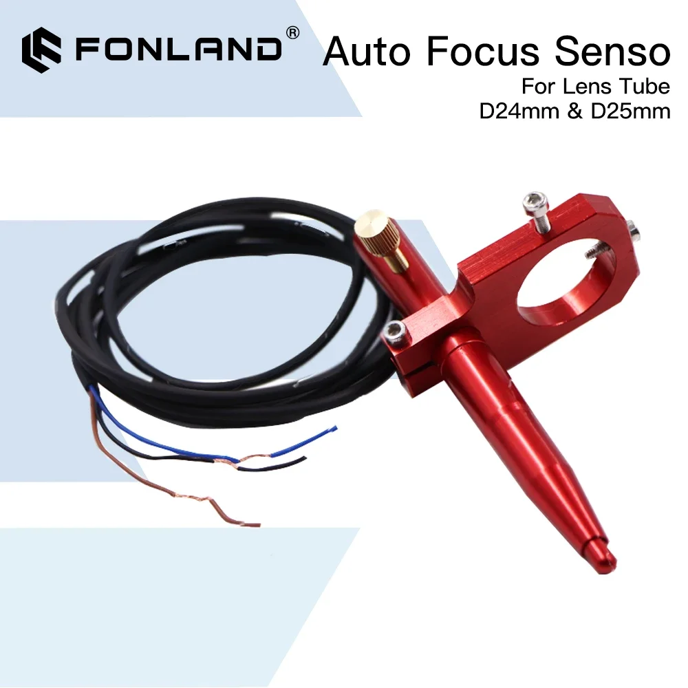 Fonland-Sensor de enfoque automático, eje Z para mesa arriba y abajo motorizada automática, máquina cortadora de grabado láser CO2