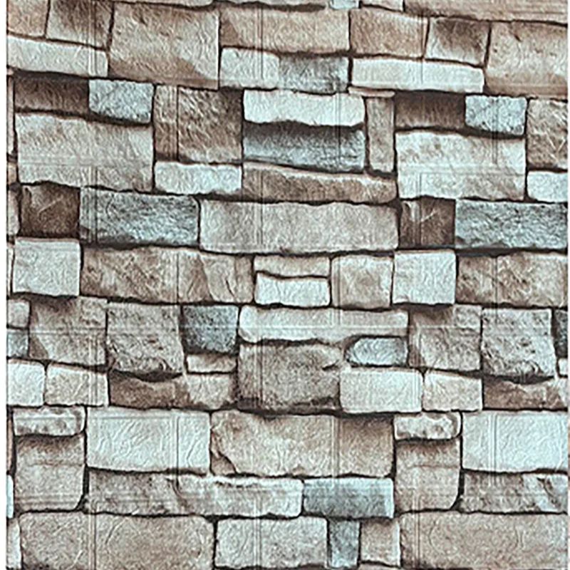 Papel de parede autoadesivo decorativo à prova d'água e à prova de umidade estilo retrô decoração de casa quarto sala de estar parede de fundo