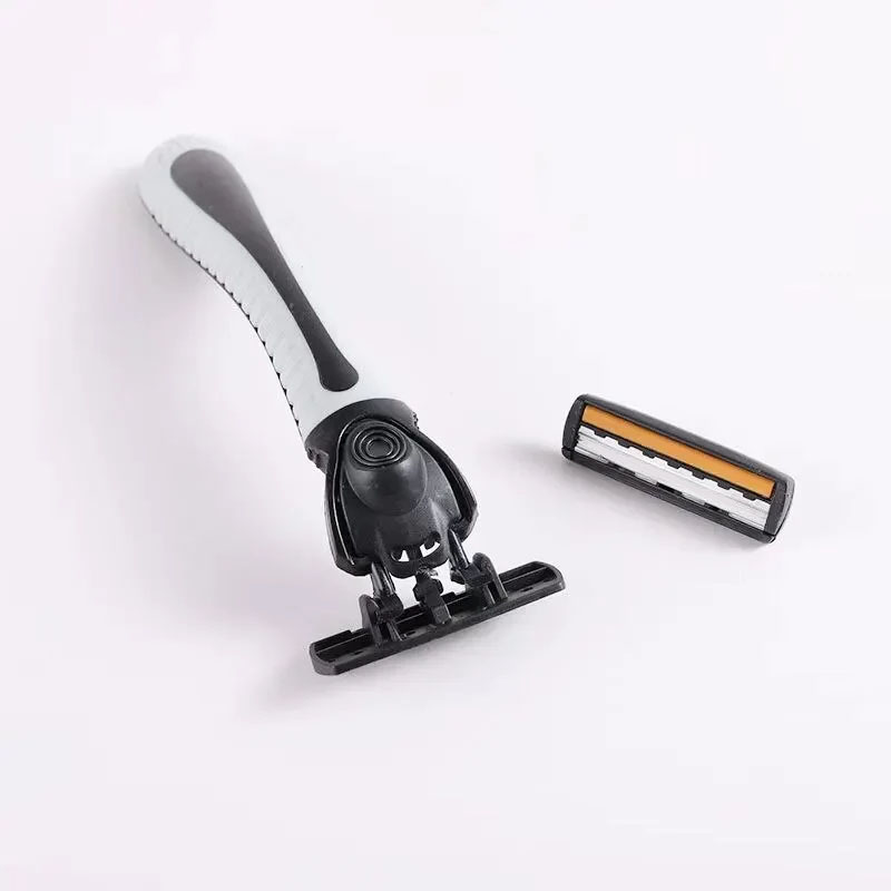 Multiple blade heads can be replaced with two layers of old manual shaver Shaver disposable manual shaver razors for shaving men