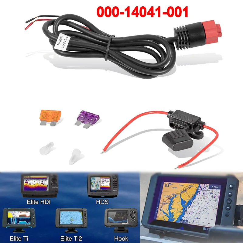 000-14041-001 HDS/Elite/Haken-Stromkabel-Ersatz, 3 Fuß, 2-Draht-Strom, nur passend für Lowrance HDS, Elite FS, Elite Ti2, Haken