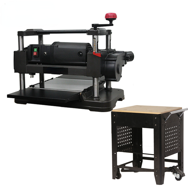 Espessura para carpintaria de 12 polegadas, 305mm, ferramentas de aplainamento de mesa, plaina pequena de espessura de madeira com cabeça de corte em espiral