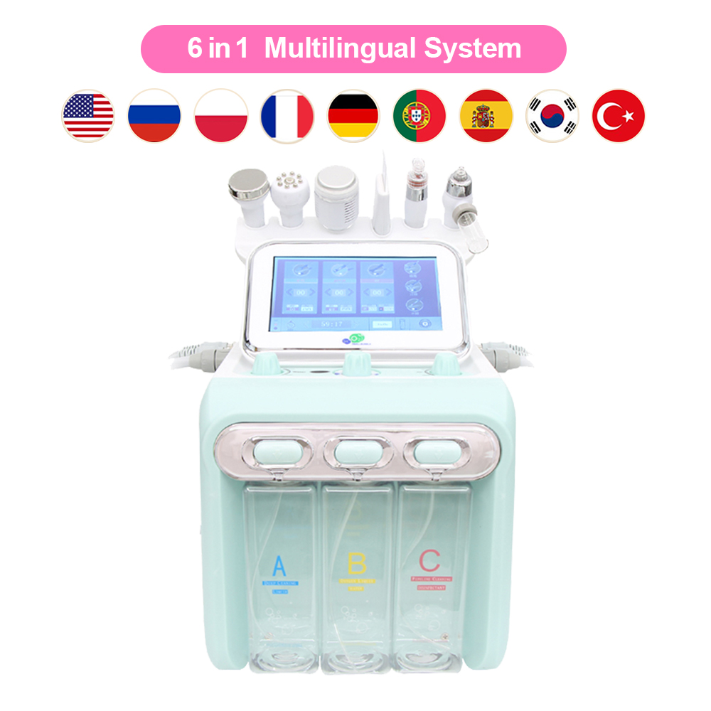 酸素と水の削皮機,顔のクレンジング,古い角質の除去,6 in 1,7 in 1