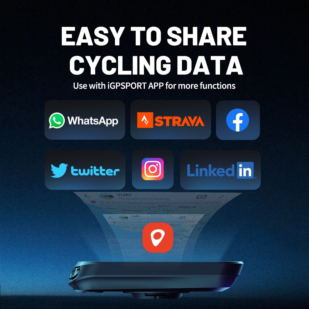 IGPSPORT BCS100S Fietscomputer BLE ANT+ 2,6 inch IPX7 Type-C 40H Batterijduur Automatische achtergrondverlichting GNSS Stopwatch IGS Fietscomputer