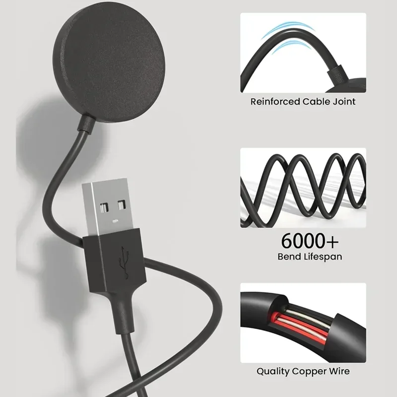 Magnetische Uhr Drahtlose Ladegerät Tragbare USB Kabel Schnelle Lade Dock Station Für Samsung Galaxy Uhr 8/7/6/5pro/5/4/3 Aktive 2