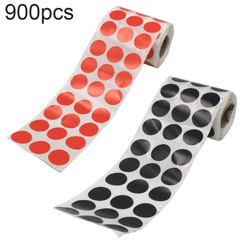900Pcs/Roll Target Sheet 0.8inch/2cm-Diameter Round Fluorescent Target Papers Cards Stickers Splatter Target Shoot Patch Repair
