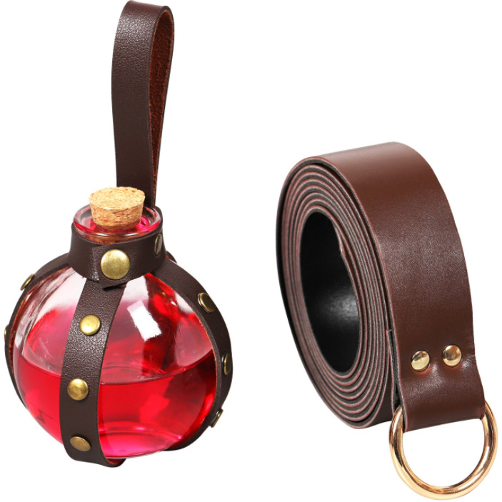 Medieval Viking wizard magic bottle bottle sleeve belt stage props COSPLAY role playing
