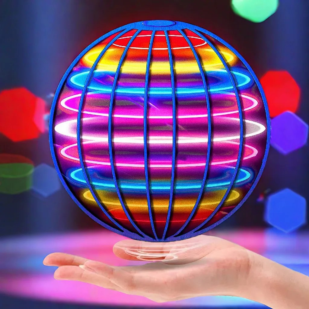 Fliegender Ball Bumerang Flyorb Magie mit LED-Leuchten Drohnenball Fly Nova Orb Flying Spinner Fidget Toys Kinder Weihnachtsgeschenke