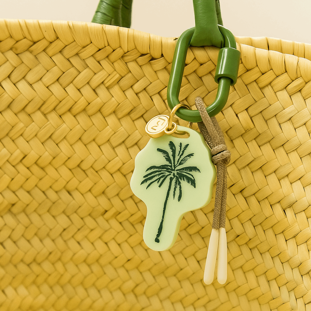 Acrylic Charms Retro Rope Woven Pendant Contrasting Car Keyring Mobile Phone Pendant Cartoon Geometric Bag Chain Charms