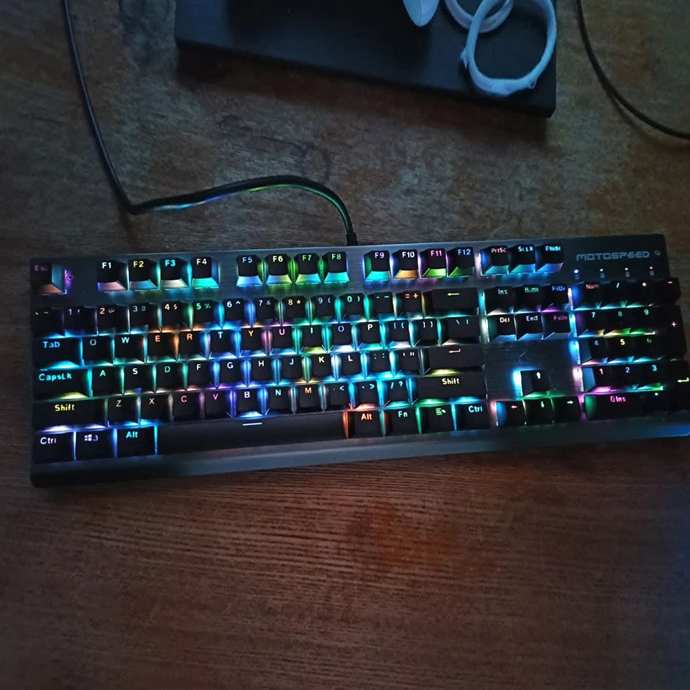 104 stücke ABS Universal Mechanische Tastatur Tastenkappen Desktop-Computer Ergonomische Leere Tastenkappen Für Cherry MX Mechanische Tastatur Kappen