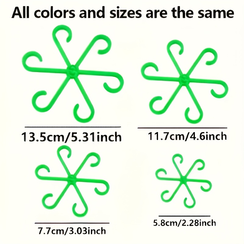 4Pcs Plant Anti-Toppling Support Pole Green Plant Fixator Flower Hydroponic Folding Fixed Support Plant Stand Garden Accessories