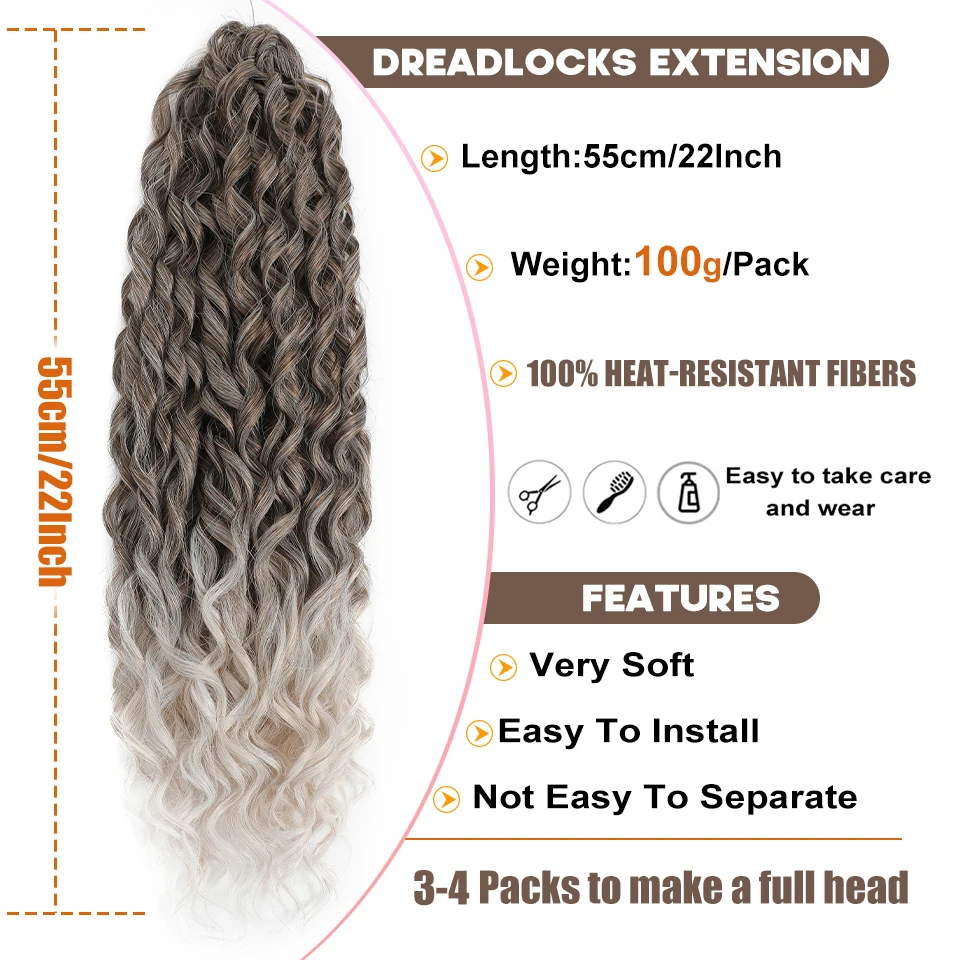 เจสสิก้าผม Deep Wave Twist ถักโครเชต์ผม Braid Afro Curl Ombre สีบลอนด์สีชมพูลึก Wavy Braiding Hair Extension สําหรับผู้หญิง