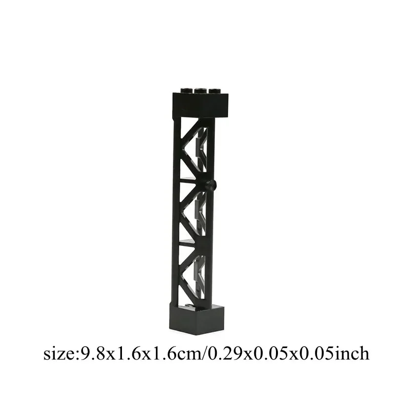 10PCS Double Sided Baseplates Bracket City อุปกรณ์เสริมเสา MOC สําหรับทหาร Building Blocks ของขวัญของเล่นเด็ก