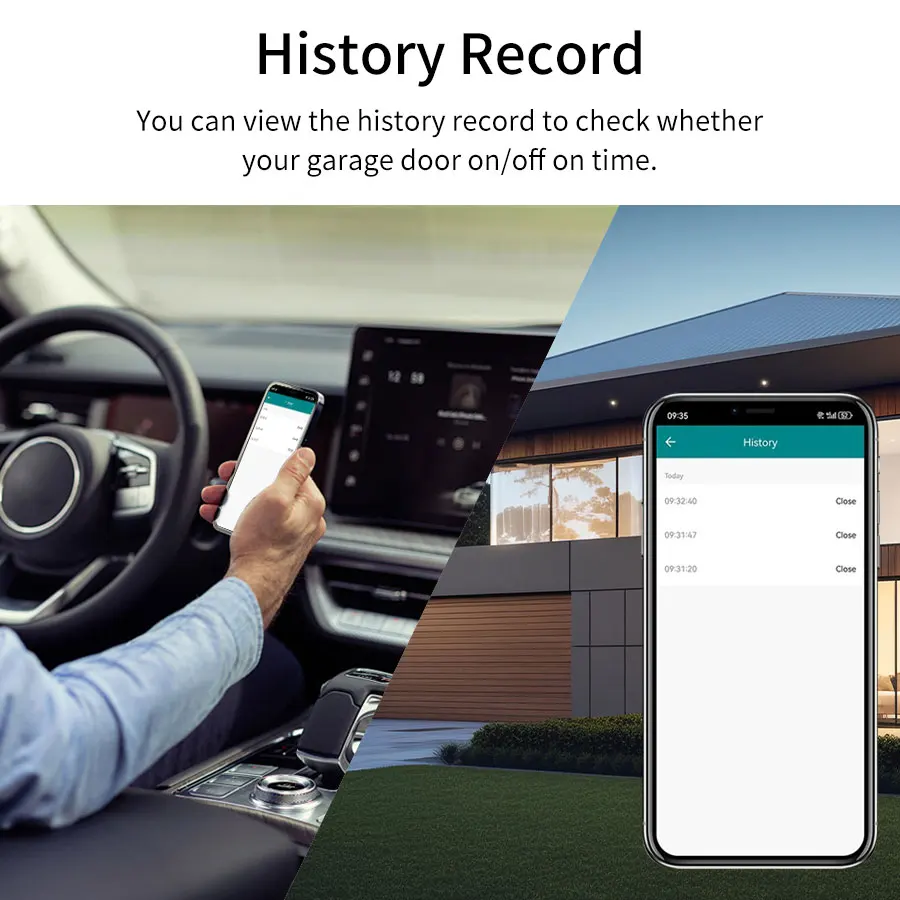 Interruptor inteligente Tuya Zigbee/WiFi de 100-240V, módulo controlador de abridor de puerta de garaje, Control por aplicación de voz, funciona con el asistente de Google Alexa