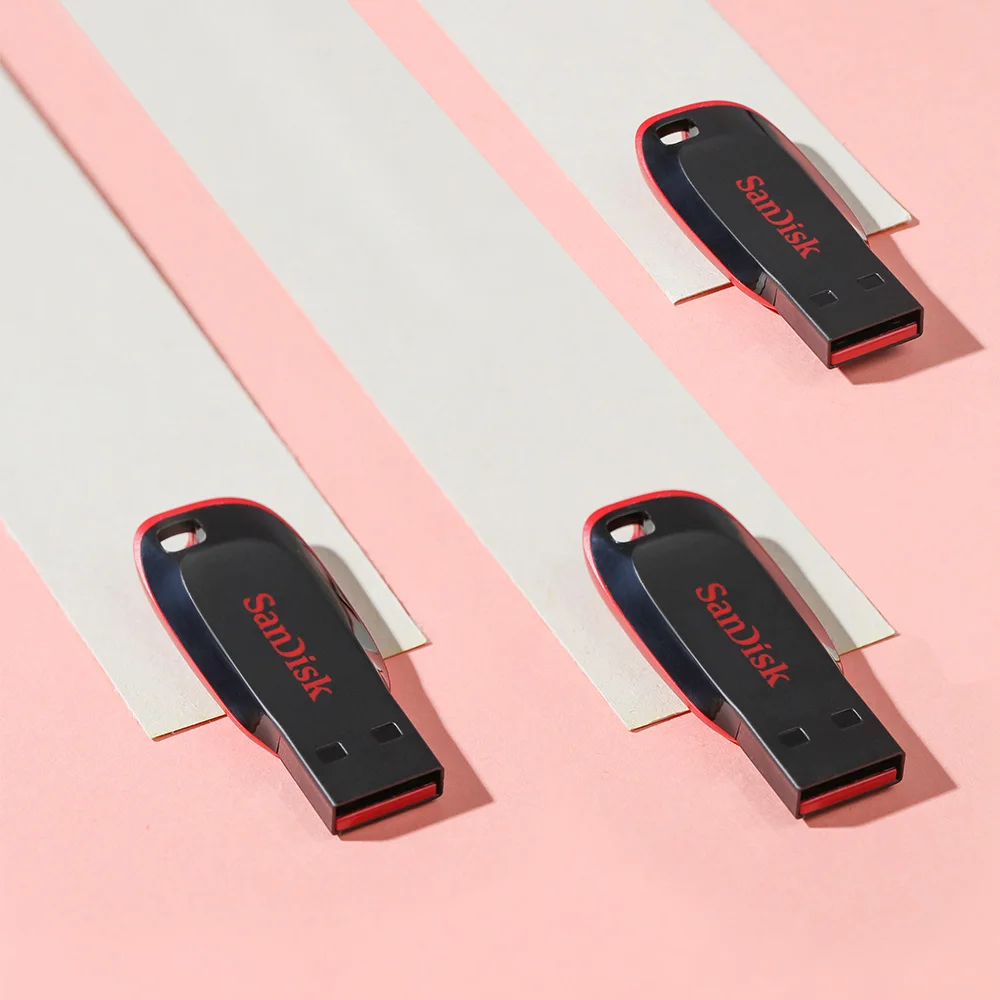 SanDisk-Mini clé USB 128 SDCZ50 pour PC, support à mémoire de 8 Go 16 Go 32 Go 64 Go 2.0 Go