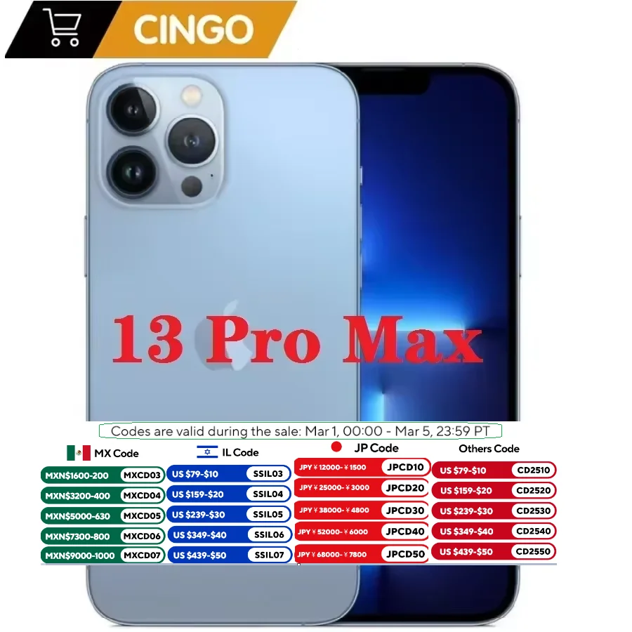 iPhone 13 Pro Max 128GB /256GB ROM A15 IOS Face ID NFC Original desbloqueado iphone 13 pro max5G teléfono celular