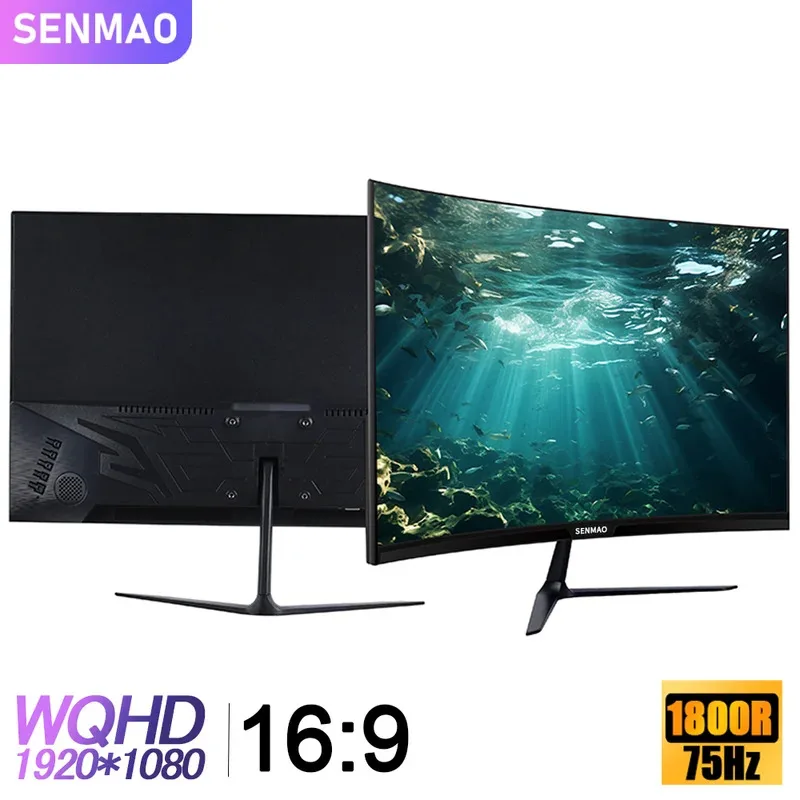 SENMAO 27 pulgadas Pc Gamer Monitor 75Hz MVA pantalla Lcd HD pantalla de ordenador de juegos de escritorio HDMI 1920*1080