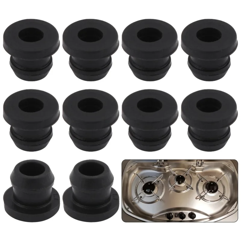 10pcs superior doméstico eficaz reduz arranhões ilhó de fogão RV resistente ao calor