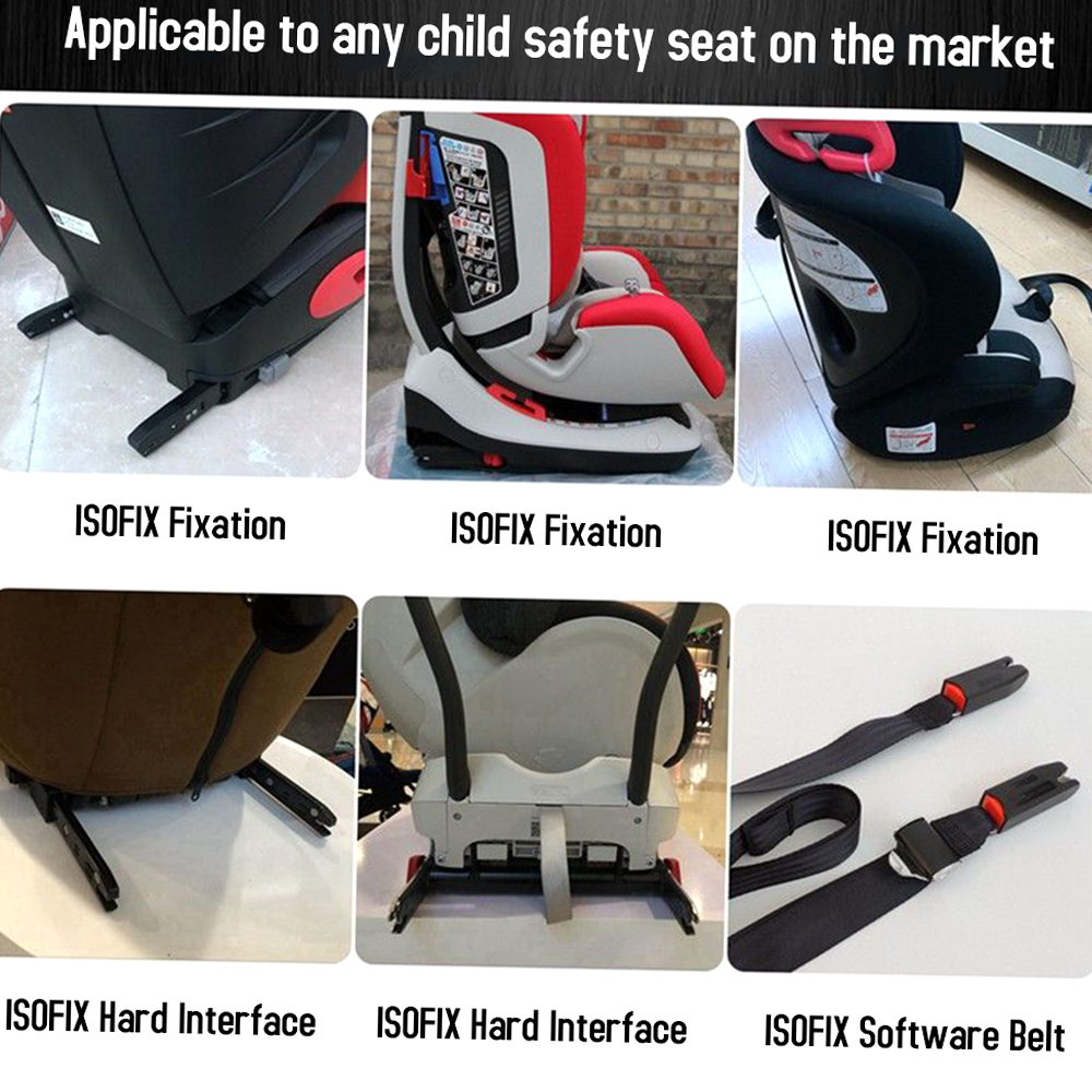 ユニバーサルスチール車チャイルドセーフティシート拘束アンカー取付キット ISOFIX ベルトコネクタシートベルトブラケットラッチ用