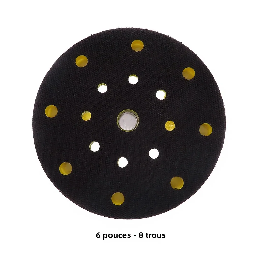 6 "150mm 9/15/17/52 trous ponceuse support tampon crochet et boucle tampons de ponçage avec filetage 5/16"-24 support de disque de ponçage sans poussière pour MIRKA