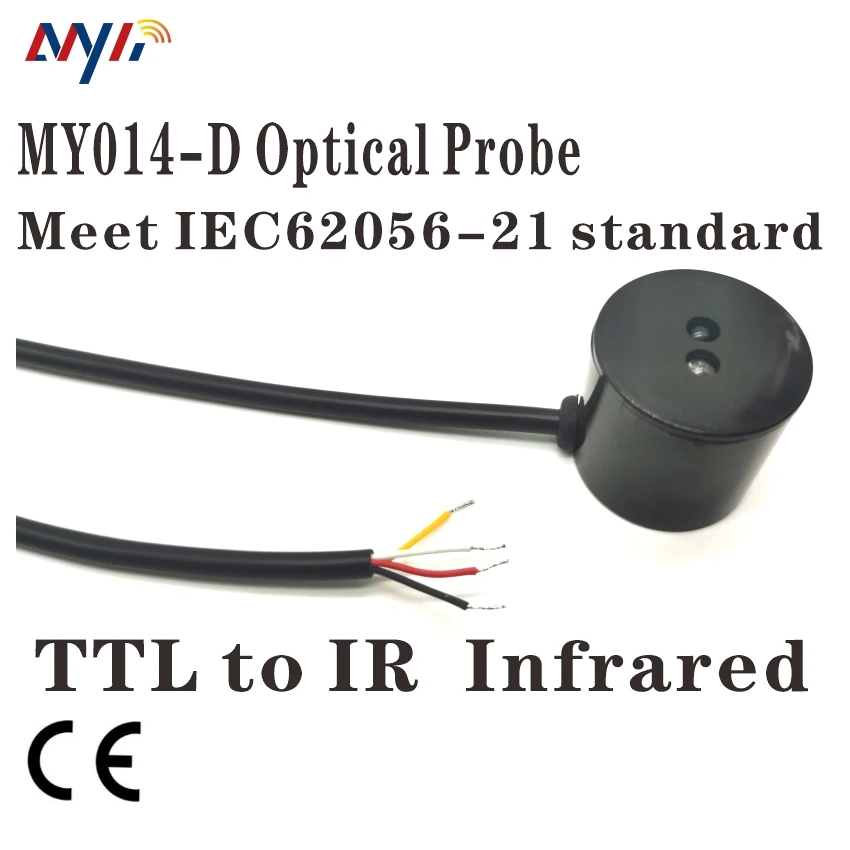 TTL IR полудуплексный приближенный ИК-сигнал IEC1107 DLMS Коммуникационный протокол измеритель мощности сбор данных считывание оптический зонд TTL