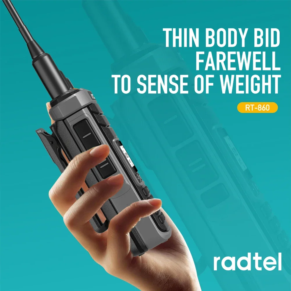 Radtel RT-860G Multiband-Amateurfunk, Dualband mit AM, USB, LSB, HF, UHF, VHF, CW, CB, LW, MW, SW, SSB-Empfang, 1024 Kanäle
