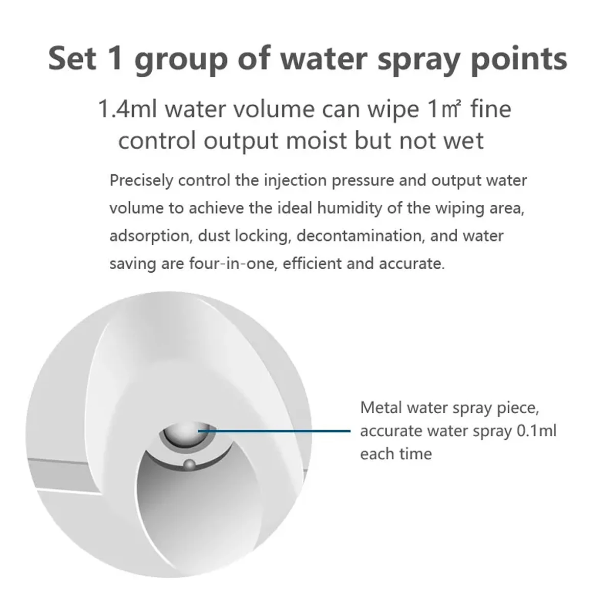 Intelligent Window Cleaning Robot Ultrasonic Atomization Water Spray 5600Pa Super Suction