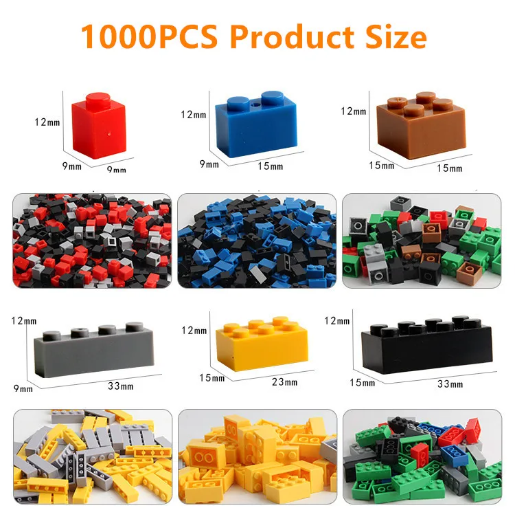 1000 DIY Creative Building Blocks ชุด Urban CLASSIC Building Blocks ประกอบของขวัญวันเกิดของเล่นเพื่อการศึกษาเด็ก