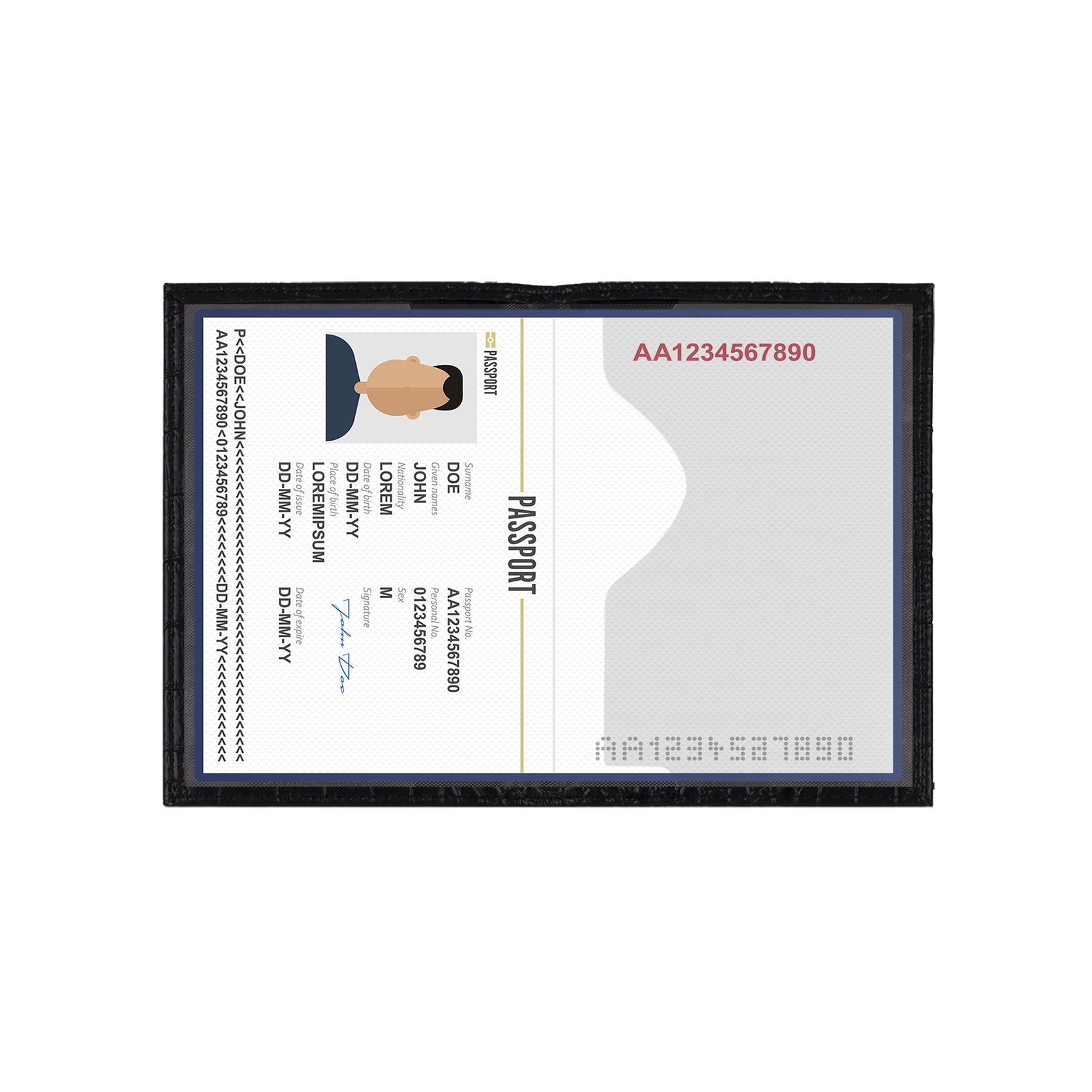 Porta-passaporte de viagem de couro PU de crocodilo, capa de passaporte minimalista para mulheres e homens, acessórios de carteira de viagem fina