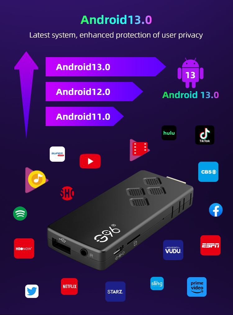 Original G96 TV Stick 8K Android13 Streaming Media 2GB 16GB Multi Language TV Dongle Allwinner H313 VS amazon fire stick