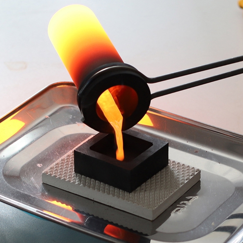 Graphite Ingot Casting Mould Refining Ingot แม่พิมพ์สำหรับการหลอมหล่อ Refining ทองเงินโลหะอลูมิเนียมทองแดงทองเหลือง Dropship