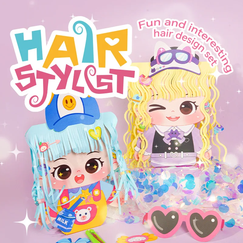 Styling Designer Hairstylist Cartoon Handmade Diy Material Package To Make Girl Suit Hair Clip Accessories Hair Style Toys