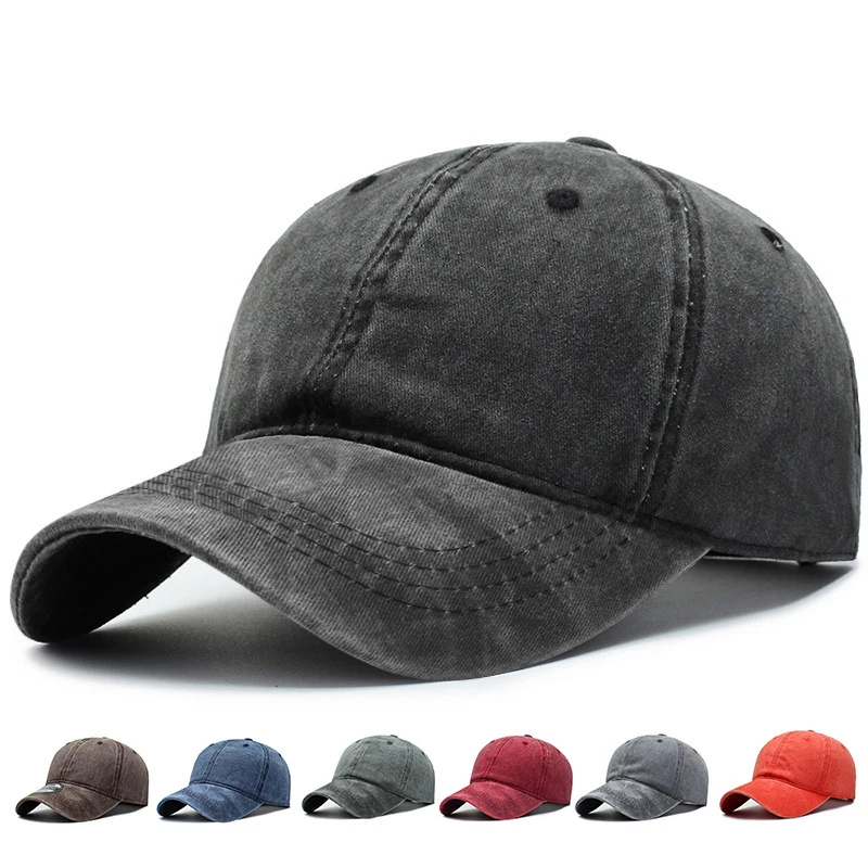 Gorra de béisbol lavada con tablero desnudo, sombrilla de viaje desnuda para exteriores, sombrero de marea para mujer