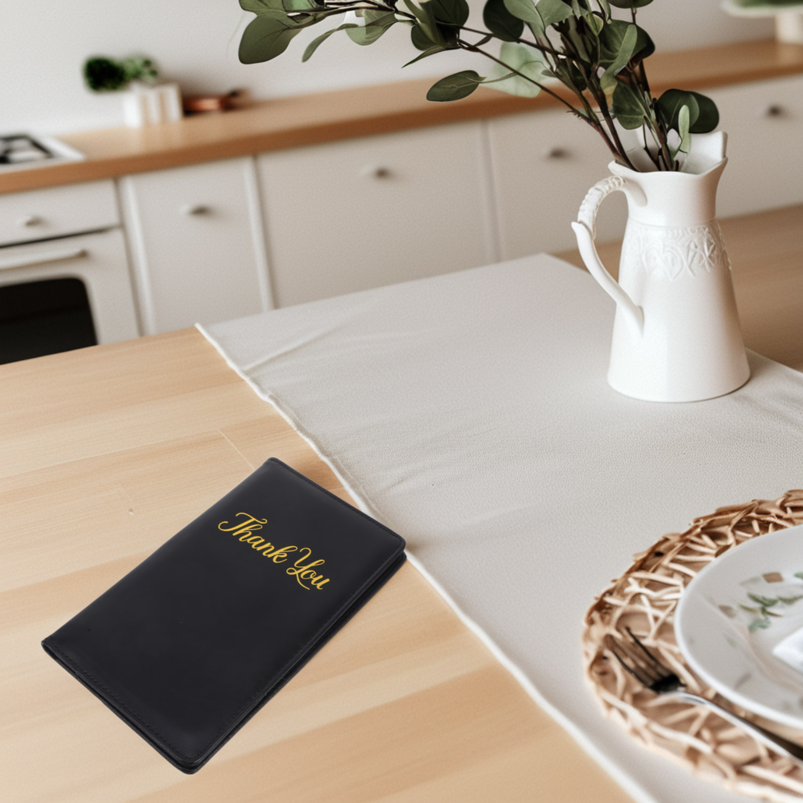 Leichter Pu-Restaurant-Kartenhalter, Kartenhalter, Gäste-Schecks, Server-Pads, Rechnungs-Präsentatoren, Tablett, Restaurant, Gäste-Scheckbücher für