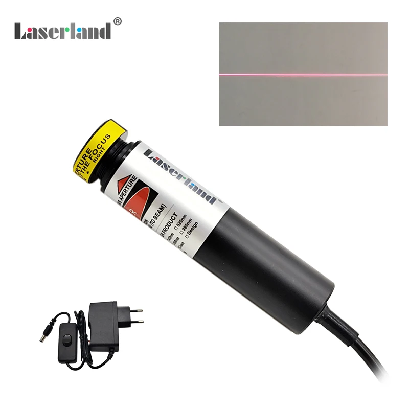 Localisateur focalisable de Module Laser à ligne rouge pour l'alignement des scierie de coupe de bois 100mW 200mW 650nm