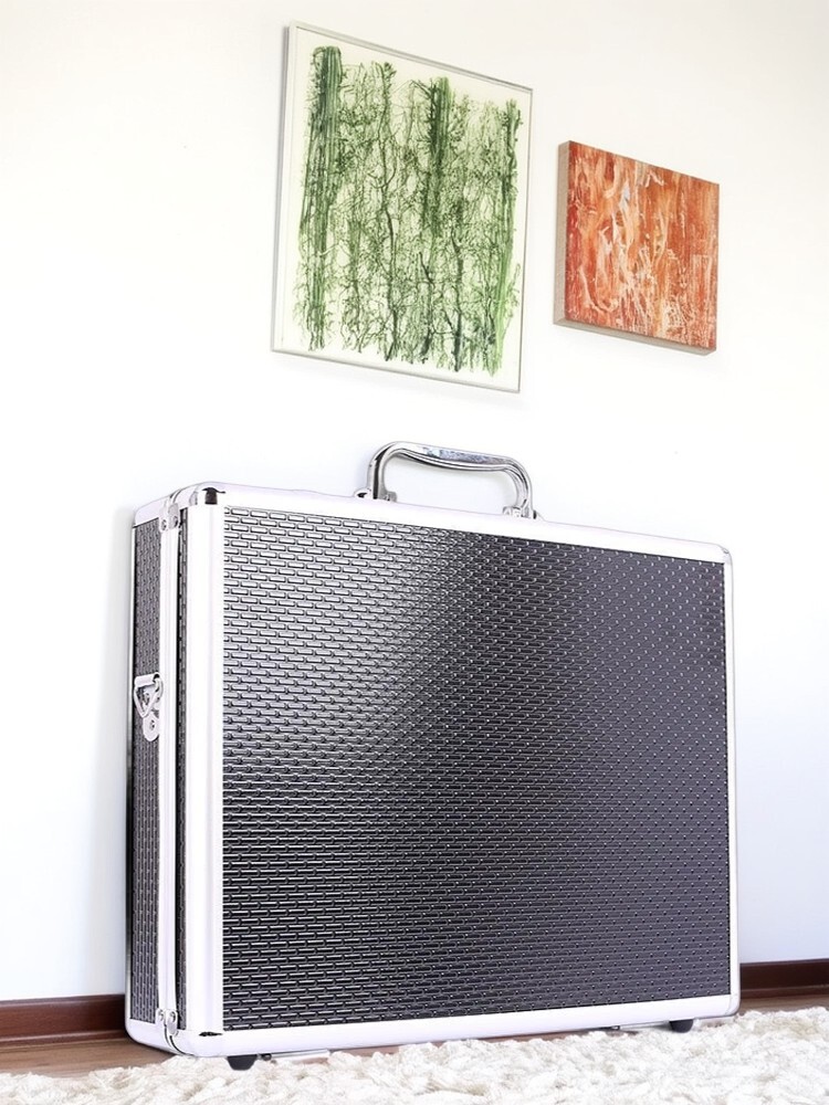 Portable Locking Security Briefcase for Business Travel, Office Documents & Tool Storage - Durable Carry-on Luggage Case