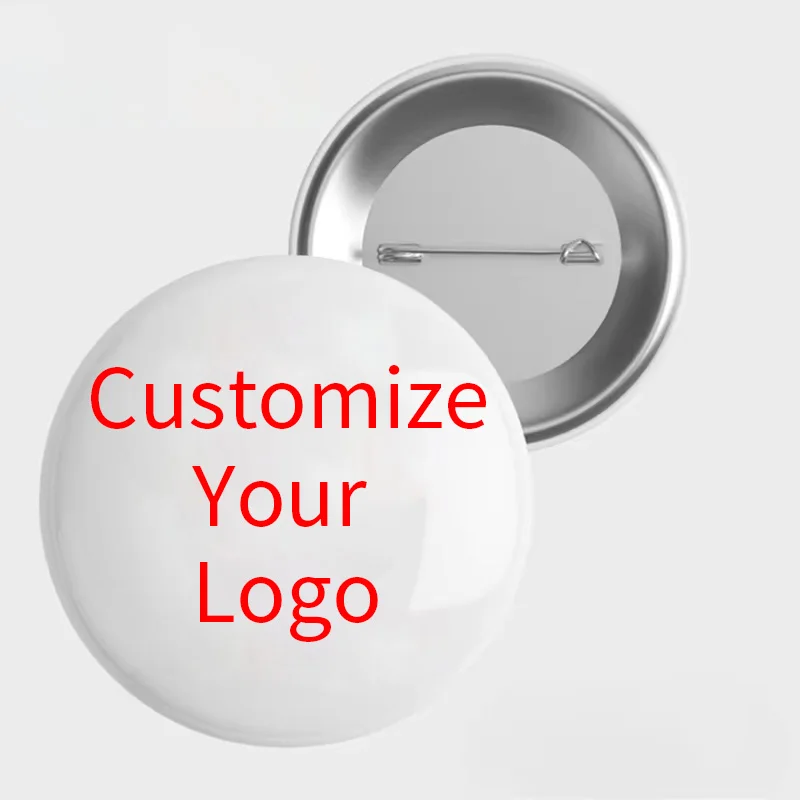 Aangepaste uw eigen logo pins personaliseren blik broches DIY foto foto's revers badges aanpassen cadeaus voor kinderen meisjes vrouwen