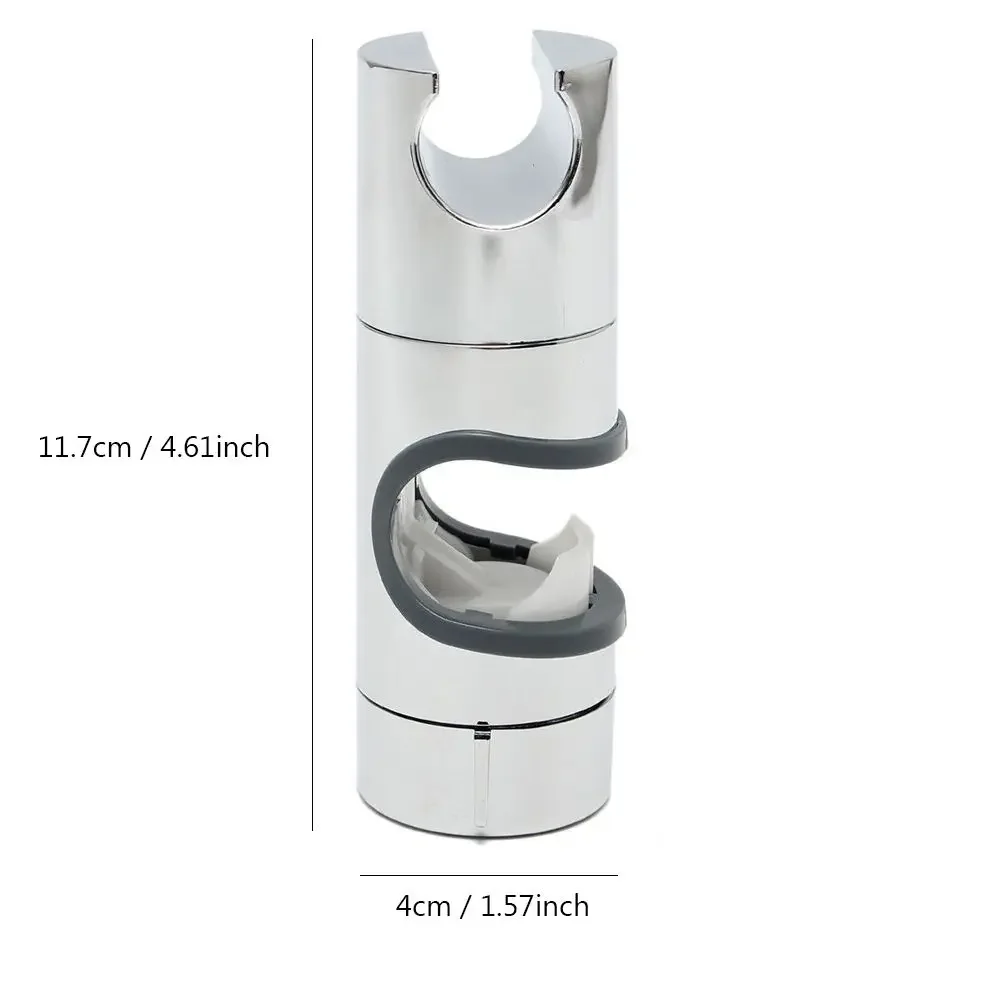 Verstellbarer Duschkopfhalter, 22 mm – 25 mm, Universalhalterung, ABS, verchromt, Handbrauseschiene, Schieberklemme