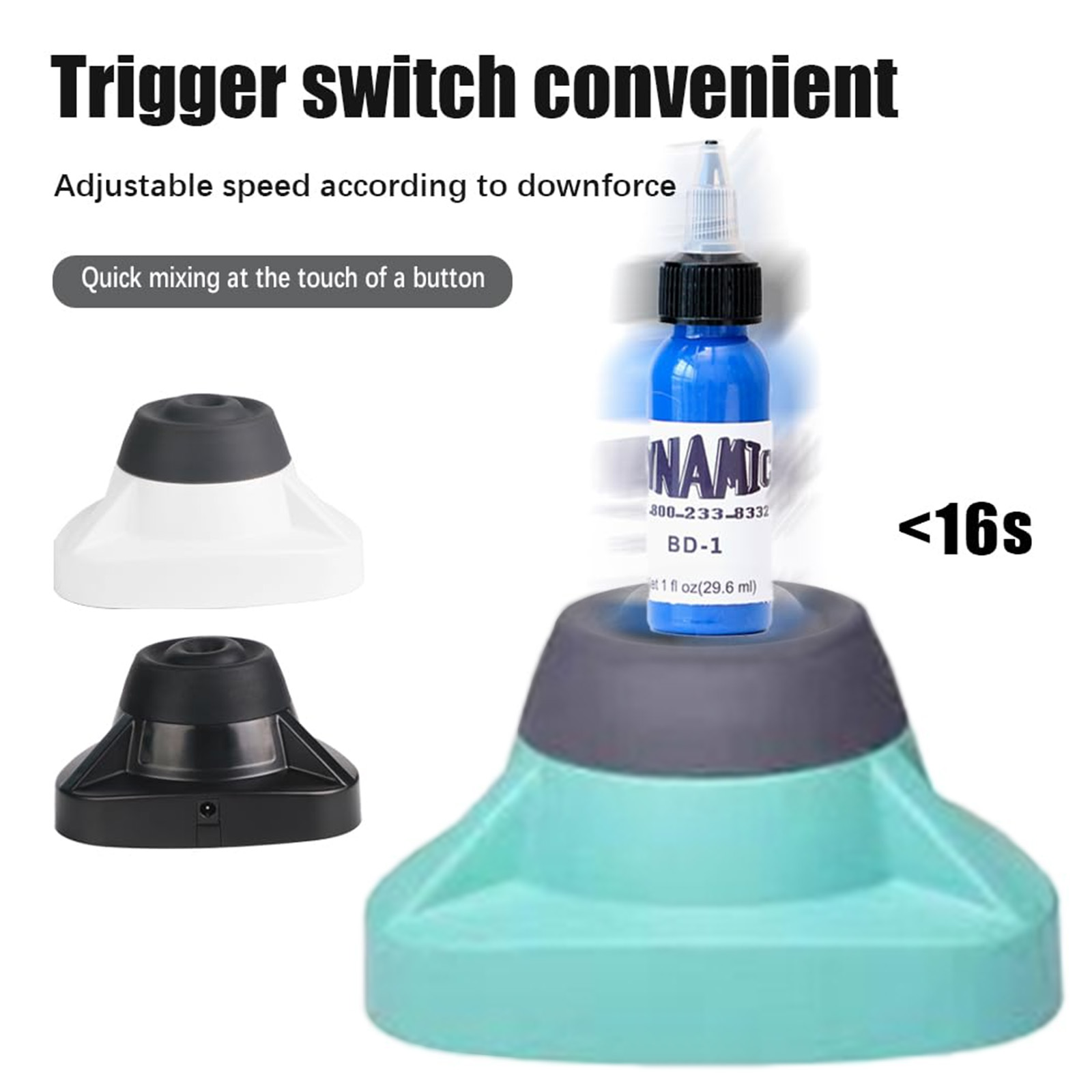 Мини-миксер Vortex, 10000 об/мин, смеситель для чернил для татуировки, пигментный шейкер, смешанный шейкер, смеситель для вихревых коктейлей для лака для ногтей, принадлежности для татуировки