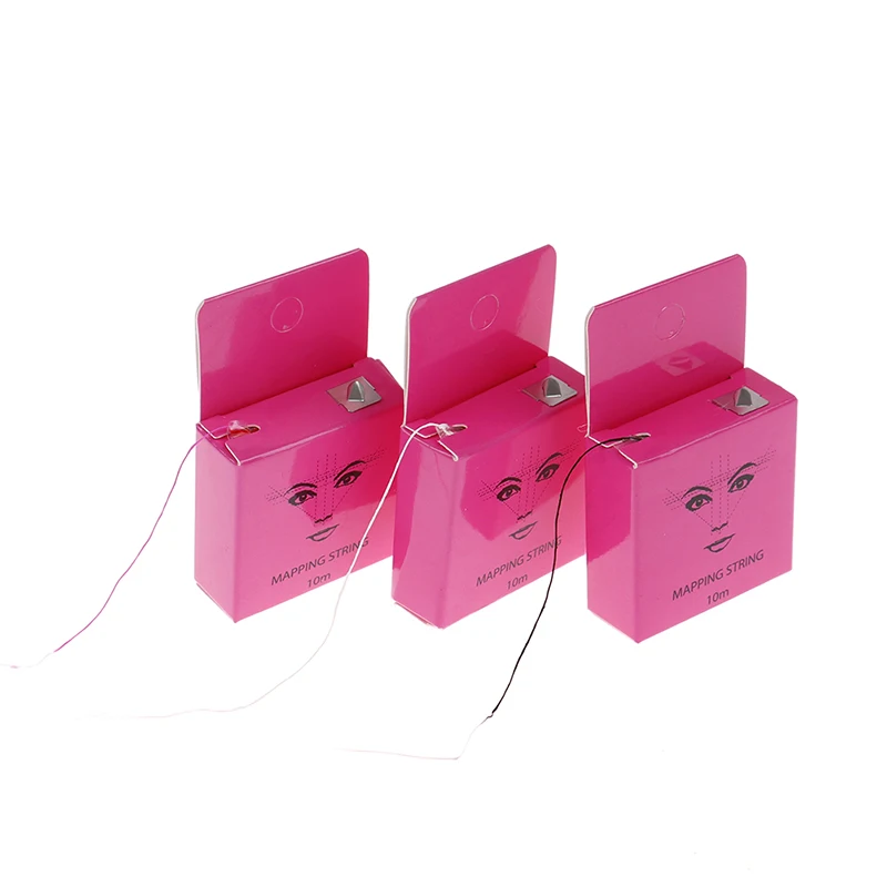 3 สี 10M Eyebrow Tattoo Mapping String ด้ายหมึก Marker