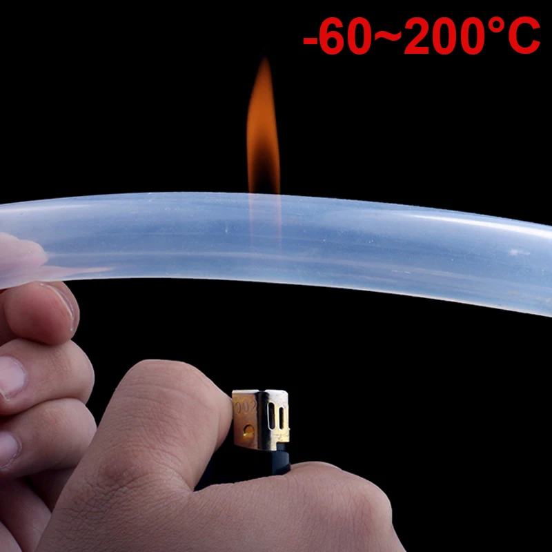 ท่อซิลิโคนท่อโปร่งใสเกรดอาหารรสจืดตู้น้ําทนอุณหภูมิสูงปั๊ม Peristaltic ในครัวเรือน