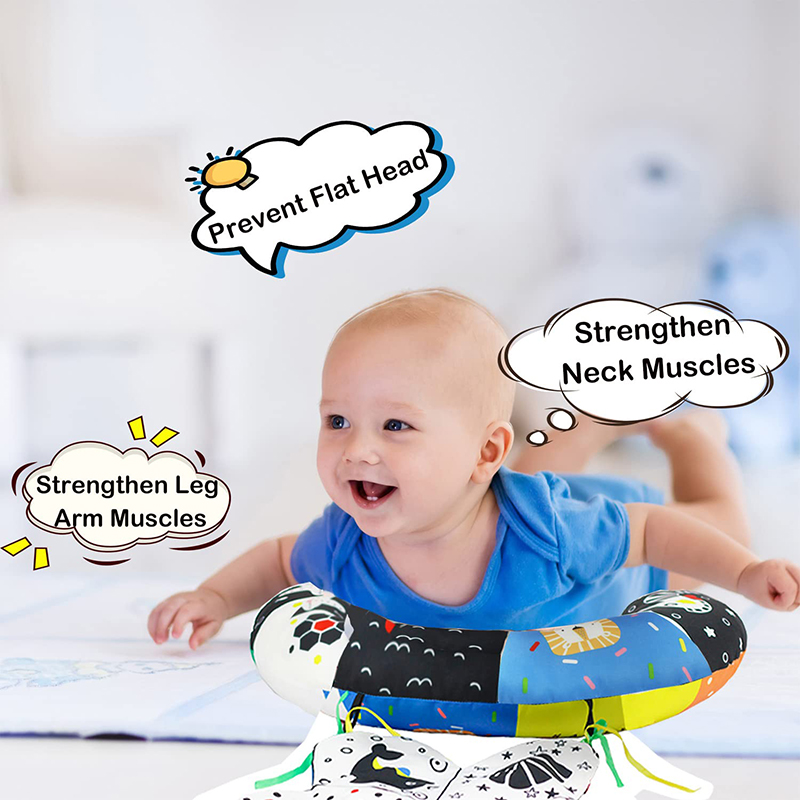 Bebê barriga tempo travesseiro brinquedos preto branco alto contraste brinquedos do bebê montessori brinquedos para bebês recém-nascidos 0-6 6-12 12-18 meses