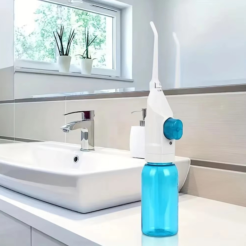 2025 Household High Pressure Oral Irrigator Portable Teeth Clean Water Dental Floss Manual High Pressure Water Toothpick 2024