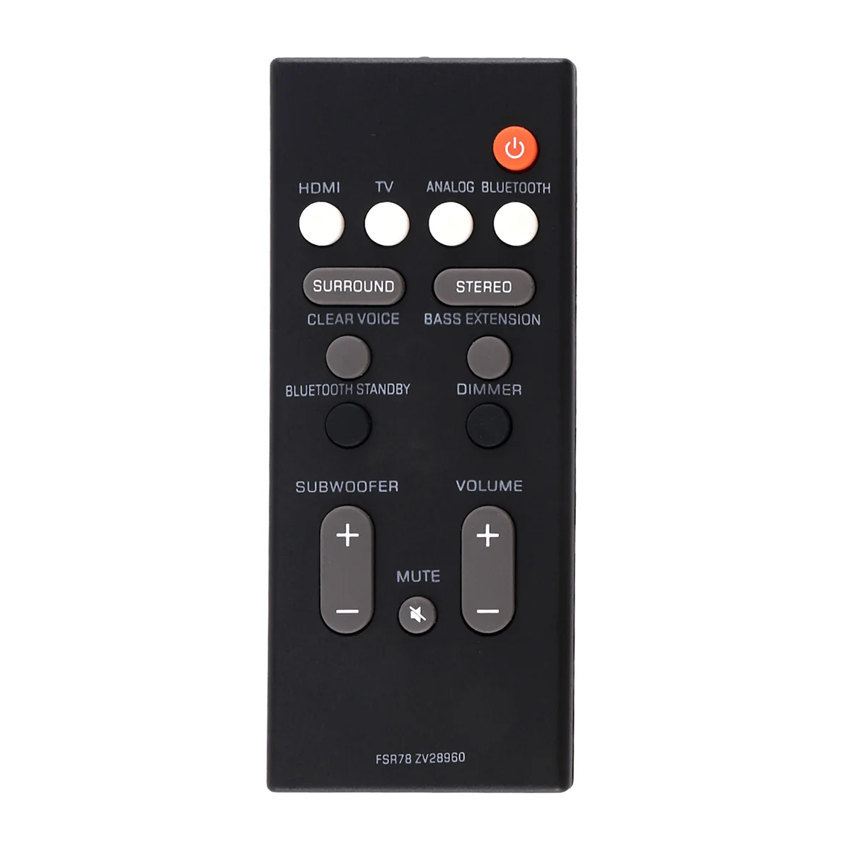 A66I Remote Control FSR78 ZV28960 untuk Yamaha YAS-106 YAS-207 ATS-1060 YAS-107 ATS-1070 Bluetooth Soundbar Sistem