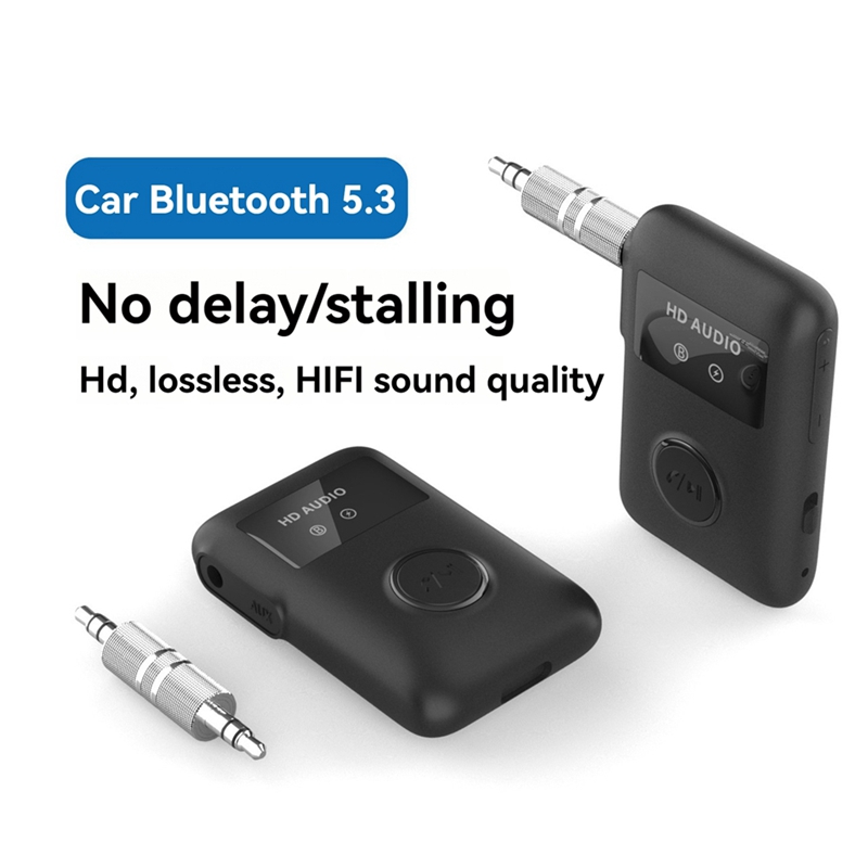 ELECT-BT5.3 Adaptor Penerima Audio Nirkabel Kompatibel dengan Bluetooth dengan Adaptor Nirkabel Musik Stereo Jack AUX 3.5Mm