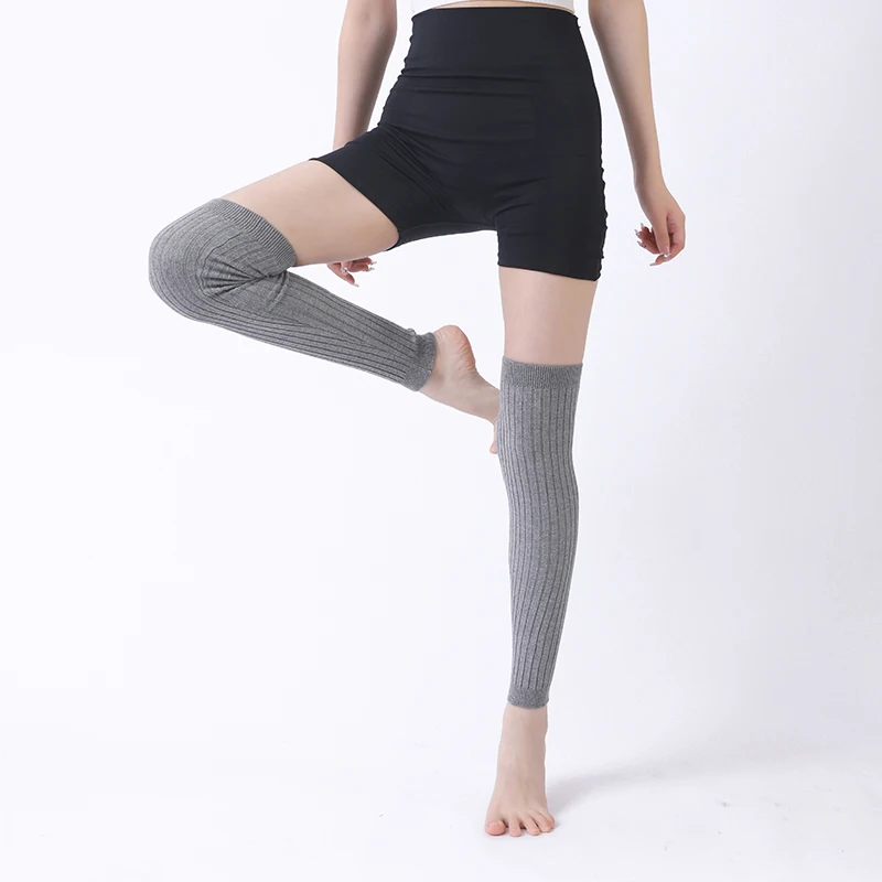 女性用ニーハイソックス,ソックス,無地,ニット100%,コットン,フリル付き,春と秋用