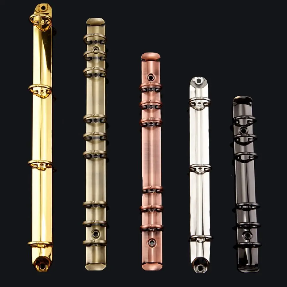 A4/B5/A5/A6/A7 Metall Lose-blatt Bindung Clips Bunte Spirale Binder Datei ordner DIY Album Tagebuch Clips Ring Notebook Schreibwaren