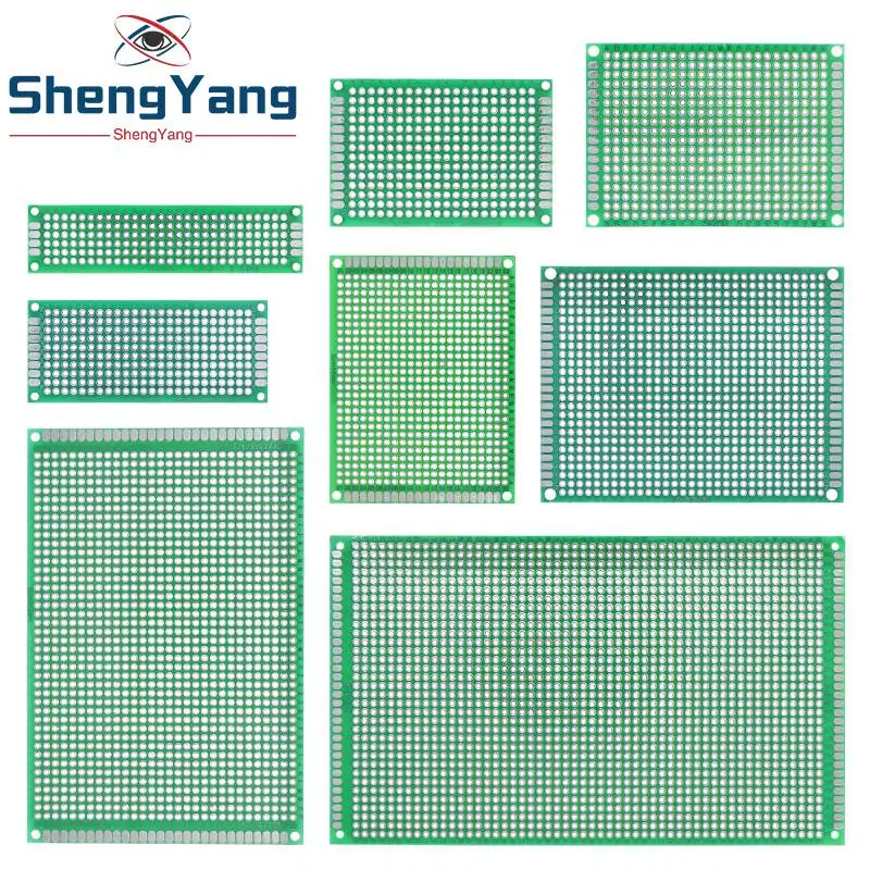 TZT 9x15 8x12 7x9 6x8 5x7 4x6 3x7 2x8 cm Double Side Prototype Diy Universal Circuit Board Protoboard For Arduino