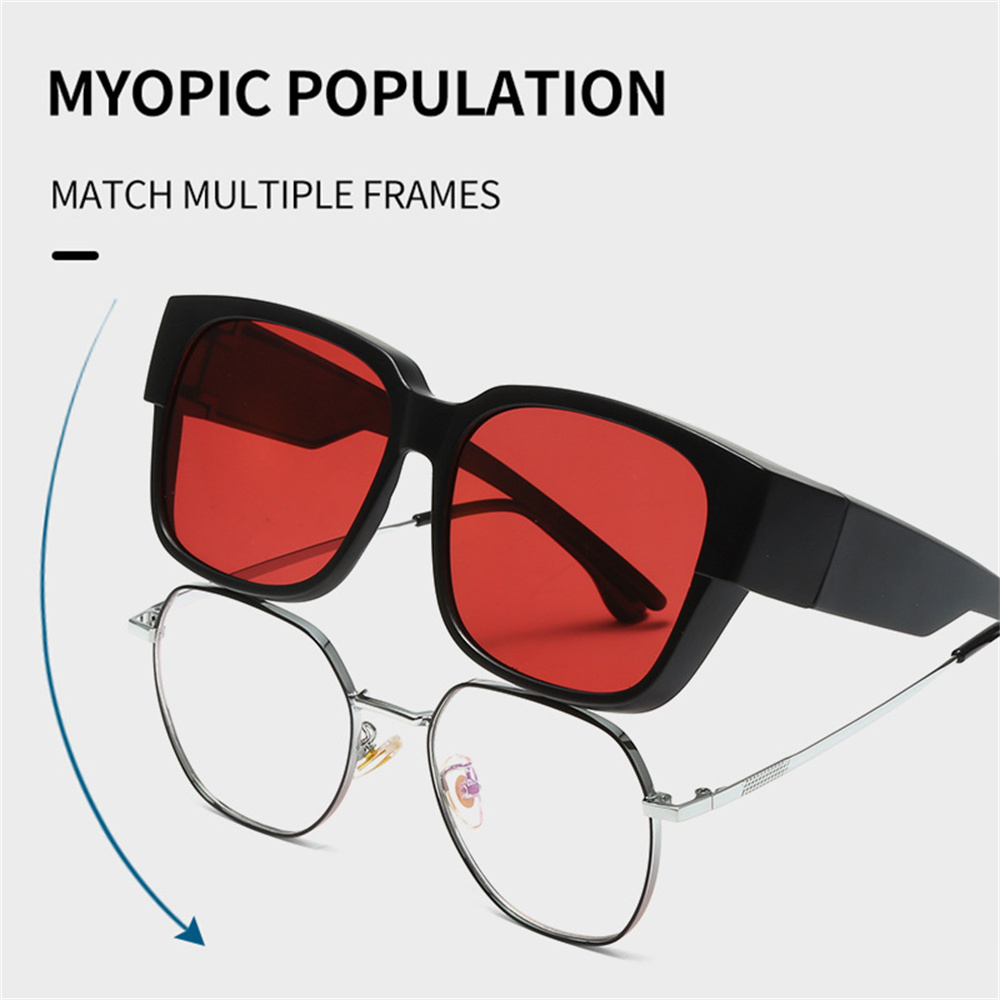 Nuevas gafas de sol polarizadas de moda, gafas graduadas para miopía, gafas portátiles para hombres y mujeres, gafas de conducción de pesca Vintage