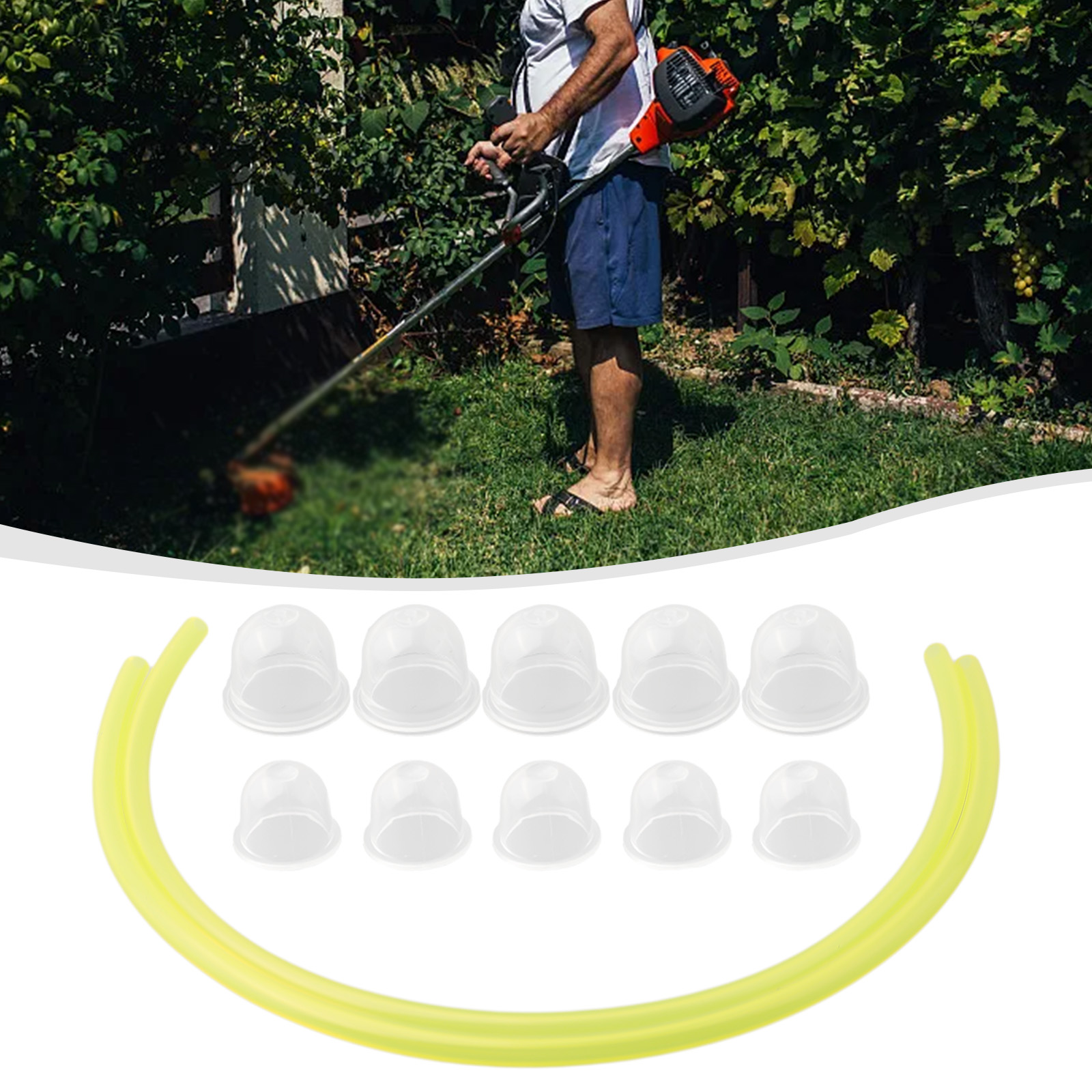 Lawn Mower Parts Primer Bulbs Carb Primer Bulb Cap Small Fuel Pump For Homelite For Stihl For Ryobi String Trimmer Accessories